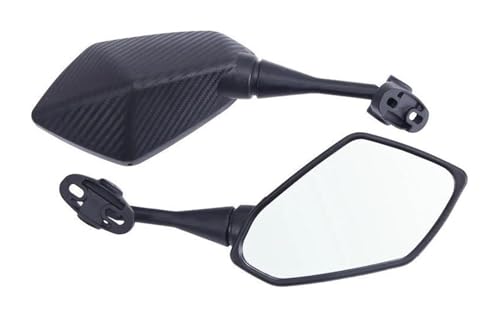 Rétroviseurs moto latéraux pour Ducati 848 1098 1199 aspect carbone noir