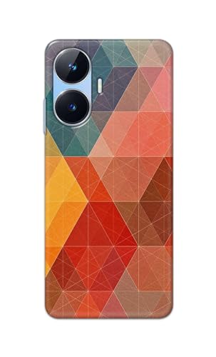 Image of Printed Hard Back Cover Case for Realme Narzo N55 Back Cover (Crumpled Design) -1111