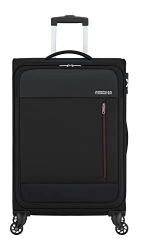 American Tourister Heat Wave - Spinner M, Koffer, 68 cm, 65 L, Schwarz (Jet...