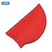 PATIKIL Silicone Swim Cap, 2 Pcs Waterproof Swimming Hat Non-Slip Adult Swimming Cap for Women and Men Swim Training Racing, Red