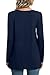 Anymeet Plus Size Long Sleeve Shirts for Women Spring Fashion 2025 Tunic Tops Crew Neck Ladies Winter Blouses Navy Blue 2X-Large