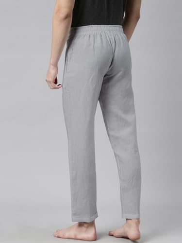 Image of Ecentric eco-Friendly Hemp Men Comfortable Solid Lounge Pants| Antimicrobial|UV Resistance|Casual wear Track Pant /Pyjama for max Comfort with Pocket 2