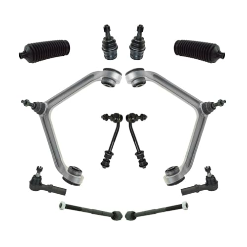 QEUFCIQ Front Steering Suspension Control Arm Ball Joint Tie Rod Sway 12pc Kit for Chrysler for Aspen 2007-2009,for Dodge for Durango 2004-2009,Repair your car