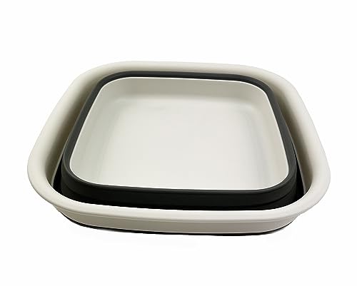 Bañera de plástico plegable rectangular de 8 litros para fregar platos y ropa en casa 3