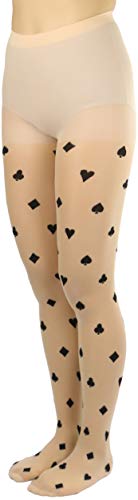 Image of ToBeInStyle Women's Valentine Day Themed Opaque Sheer Pantyhose w /Heart Love