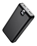 LOOPEAK Portable Charger Power Bank 50000mAh 22.5W Fast Charging Battery Bank USB C External Battery Pack with 3 Output & 2 Input Digital Display for iPhone 17/16/15/14/13/12, Samsung etc Black