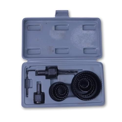 Image of WULF Professional Hole Saw Set (18 Pcs) | High Carbon Steel Hole Cutter Kit for Wood, Plastic & Metal | Ideal for Cutting Corn Hole Boards, Air Ducts, Ceiling Lights, Speakers & Carpentry Work