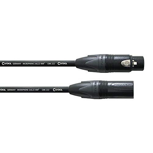 Cordial Peak CPM 2.5 FM Cable de Audio 2,5 m XLR (3-Pin) Negro - Cables de Audio (XLR (3-Pin), Macho, XLR (3-Pin), Hembra, 2,5 m, Negro)