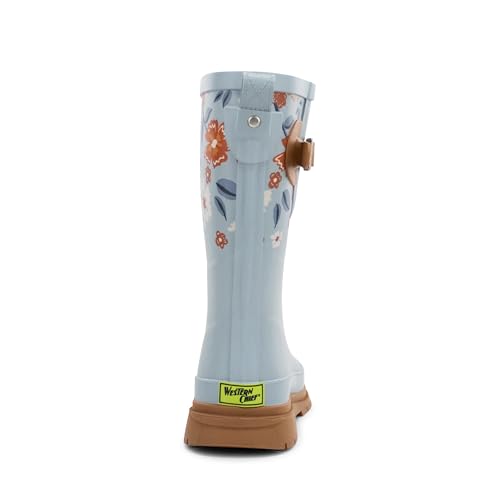 Image of Western Chief Women's Waterproof Mid Rain Boots | Ladies pull on mid rain boots with adjustable buckle, cushioned insole, and rubber outsole for wet weather and outdoor wear.