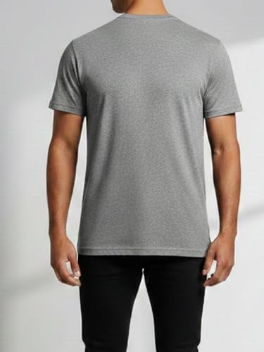 Image of Dollar Easy Fit Cotton Blend Pack of 1 Solid Men's Round Neck T-Shirt