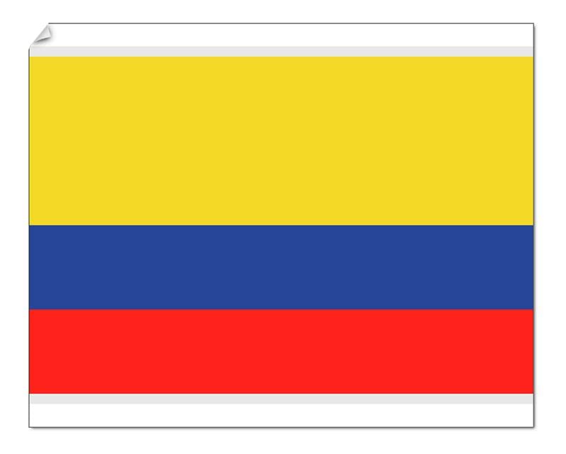 Media Storehouse10x8 Print of Illustration of national flag and state ensign of Colombia, a horizontal (13551315)