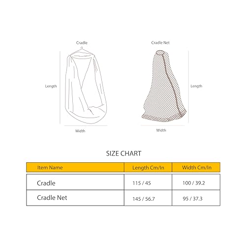 Image of beetot Cotton New Born Baby Swing Cradle (Jhula) | Cradle Cloth, Removable Mattress Bed, and Mosquito Net (Weight Capacity Up to 20Kg | Age from 0-12 Months | Cradle (Red)