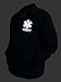 EMT Zipped up Windbreaker in Black with Silver/Reflective Decorations Front and Back