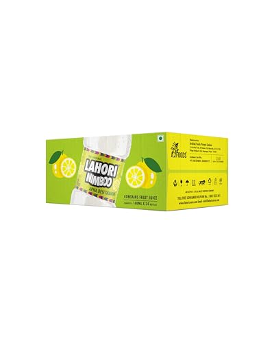 LAHORI Nimboo |Apna Desi Thanda | Nimboo Soda| 160ML, Pack Of 24 bottles