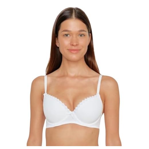 Susa Damen Wiesn-Zauber 8025 mit Push-Up-Schalen Dirndl-BH, Weiß (weiß 003), 75A