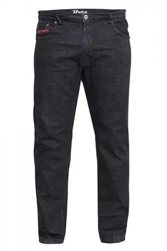 U.S Trading Duke Bailey and Balfour Kingsize Relaxed Comfort Fit Stretch Jeans with Elasticated Waist (UK, Waist & Inseam, 48, 31, Balfour Black)