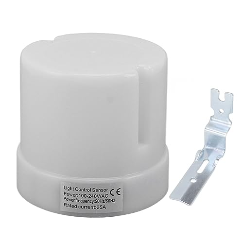 Fotozellensensor-Außenlichtschalter, 30 A Fotoelektrische Steuerung mit -Stecker, Automatische Lichtsteuerung für LED-Scheunenlichter, Straßenlaternen, Parkplätze