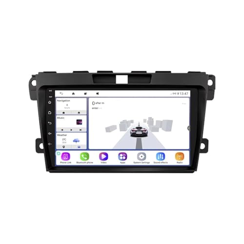 Stereo Pantalla para Mazda CX-7 CX7 2008-2015 Android 15 9 Pulgadas Car Estéreo Cooling Fan Rear View Camera para, 4 Core 2G+64G