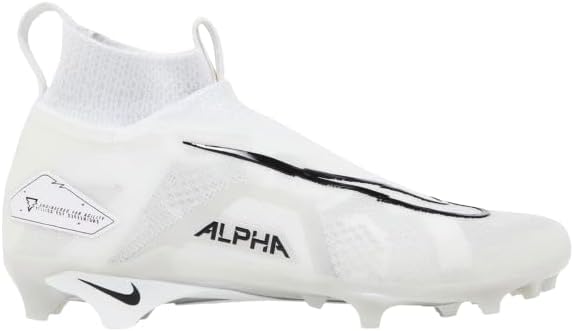 Nike Alpha Menace Elite 3 White-White Men's Football Cleats 8 US
