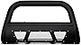 Matte Black Studded Mesh Bull Bar Brush Push Front Bumper Grill Grille Guard With Skid Plate For 2007-2018 Chevy Silverado Tahoe Suburban Avalanche/GMC Sierra Yukon XL 1500