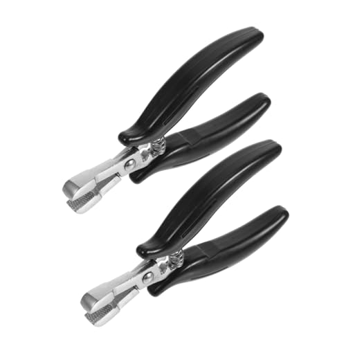 Pince à extensions de cheveux pour coiffure à domicile, lot de 2 pinces ergonomiques