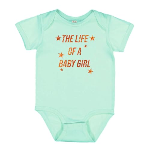 The Life of a Baby Girl Faux Glitter UB Baby Infant Bodysuit