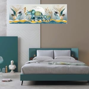 Image of Printed Air Conditioning Dust Cover Folding Designer Ac Cover for Indoor Split Ac 1.5 ton (97 x 31 x 21 .5cm )