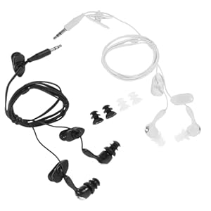 Merryhapy Wasserdichte Schwimmkopfhörer 2er Set (Schwarz/Weiß)