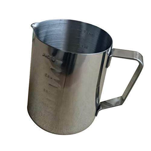 DYNWAVE Jarra grande de 550/900 ml de aço inoxidável para espumar jarro de leite – Prata, 550 ml