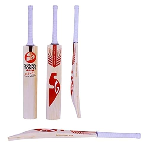 Batte de cricket SG Sunny Tonny Icon en bois taille unique pour joueur adulte unisexe