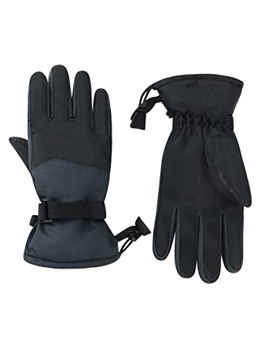 Century Star Kids Waterproof Gloves Snow Gloves Warm Winter Gloves For Kids Boys Girls Ski Gloves Sport Mittens Black Medium #TOP5