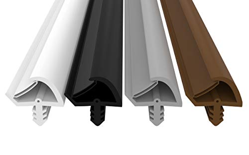 Dikara Türdichtung Braun 5m - 3mm Nutbreite / 7mm Nuttiefe / 12mm Falz - Antidehnungsfaden Haustürdichtung Türanschlagdichtung