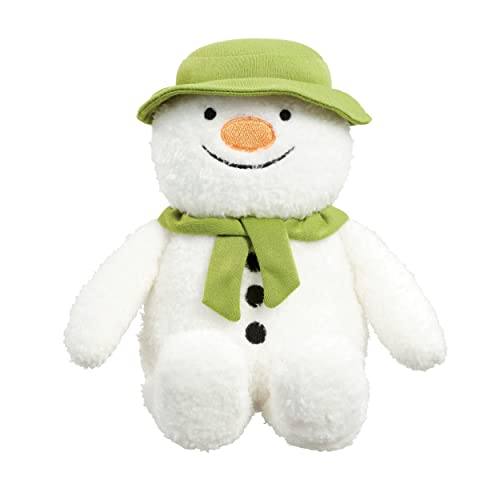 Rainbow Designs Christmas Snowman Toy - Super Soft Musical Plush with Green Hat & Scarf plays Were Walking in the Air 19d x 14.5w x 20.5h