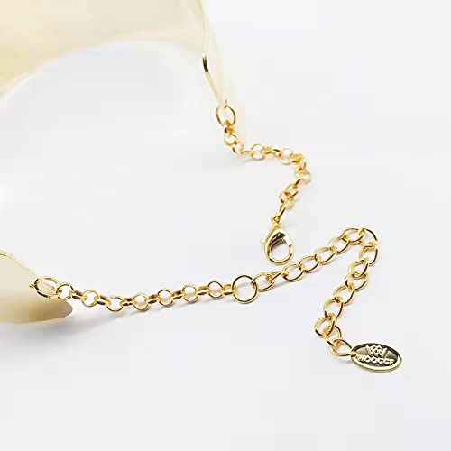 W Woogge Adjustable Women Big Chunky Necklace 18K Gold Chain Metal Choker Collar Necklace For Girls #TOP4