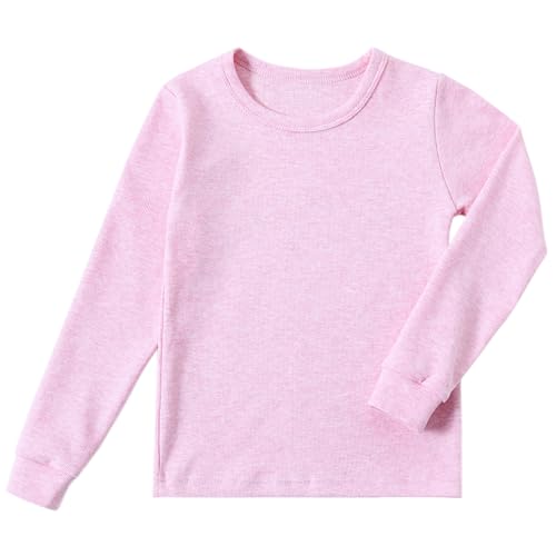Kids Winter Thermal Underwear Long Johns Set Toddler Little Boys Girls Pajamas Warm Base Layer Set (3-8Years)2