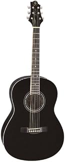 Greg Bennett Design Gold rush ST91 BLK 39-Inch Folk Acoustic Guitar, Black
