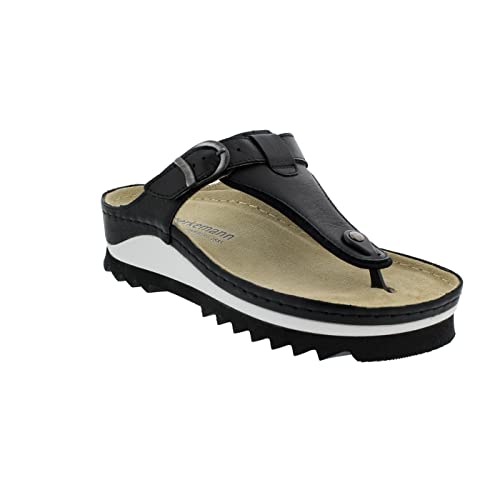 Berkemann Kyra, Infradito Donna, Nero, 38 EU