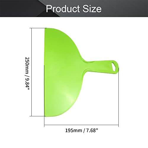 Utoolmart Putty Scraper 10" Plastic Flexible Putty Knives Disposable Spreader For Taping Drywall Wall Painting Green 3Pcs #TOP1