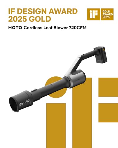 Image of HOTO Cordless Leaf Blower, MAX 720CFM 120MPH, Electric Lightweight Leaf Blower with Battery, USB-C Fast Charging, Handheld Mini Blower for Lawn Care, Snow, Yard, Leaves, Dust