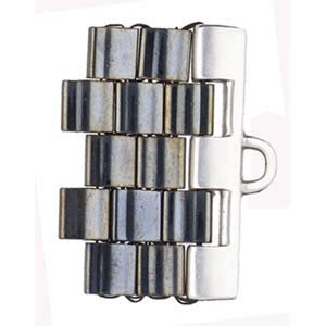 2 Pair TILA Bead Ending Finding. Quality Silver Plated Soros III Tila Cymbal Metal Fashion Elements. Works with TILA Beads and More! - Image 3