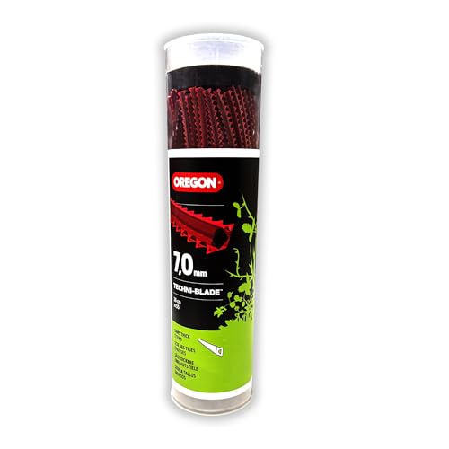 Oregon Gezähnt Mähfaden 7mm Für hohes Gras Unkraut Rasen und dichte Vegetation Strapazierfähiger Profi-Nylonfaden Für die meisten Rasentrimmer 7 0 mm x 26 cm 155 pcs (525244)