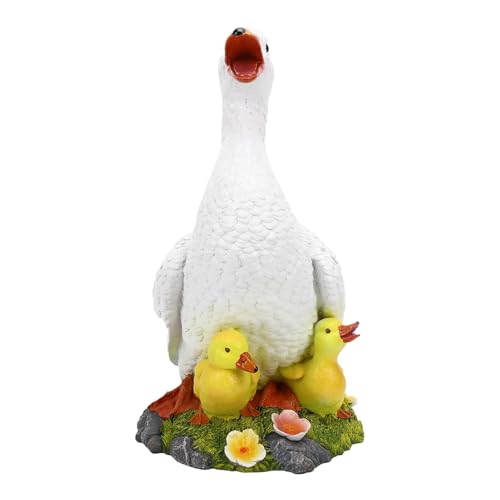 Statue de canard en résine de qualité supérieure peinte à la main pour extérieur - 3