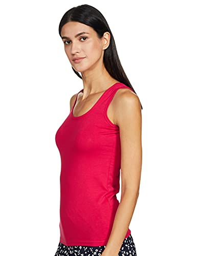 Image of Longies Women's Sleeveless Camisole (LWSLTPO2V001 Blue & Rani08 M)