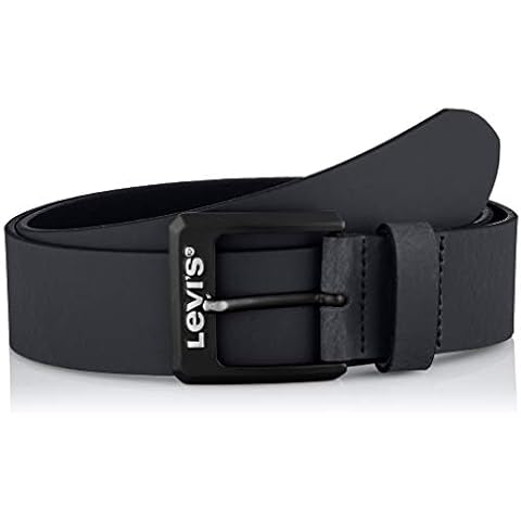 Levi's Contrast Levis Belt Cinturón, Regular Black, 110 cm Men's Cover