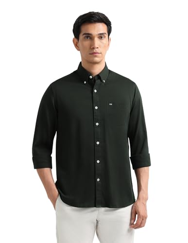 Image of Arrow Striped Slim Fit Mens Casual Shirts - 100% Cotton, Breathable & Comfortable, Full Sleeves Shirts for Men
