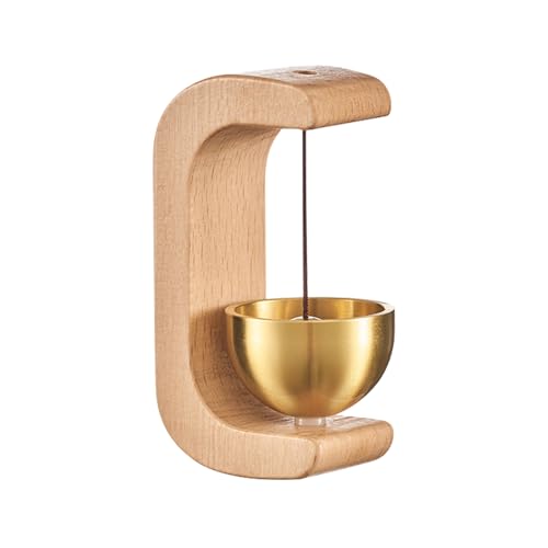 磁気木製ドア チャイム - レトロなスタイルの玄関警報システム、伝統的な店主の音信号 |装飾的な磁気木製風鈴ガーデンレストランカフェルームドア開口部