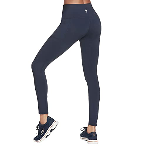 Image of Skechers Women's High Rise Go Walk Goflex High Waisted 2-Pocket Yoga Fitted Leggings