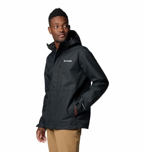 Image of Columbia Men Polyester Standard Length Omni-Tech Hikebound II Hiking and Trekking Waterproof Rain Jacket