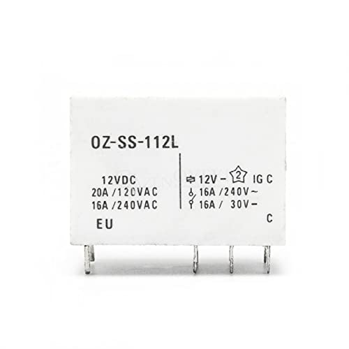 Relé OZ-SS-112L 12VDC 16A repuesto de relé OZ-SS-112L1 para placas electrónicas