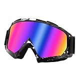YAMEIZE Gafas de Esquí para Moto y Snowboard para Hombres y Mujeres OTG Sobre Gafas de Motocross Anti-vaho Protección Gafas Ciclismo Motocicleta